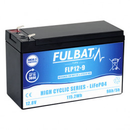 Batterie Lithium Fer Phosphate FLP12-9 - 12V - 9Ah - UL94.FR – FULBAT
