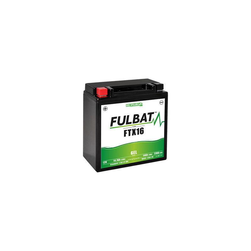 Batterie moto FTX16-BS FULBAT GEL - 12V - 14.7Ah