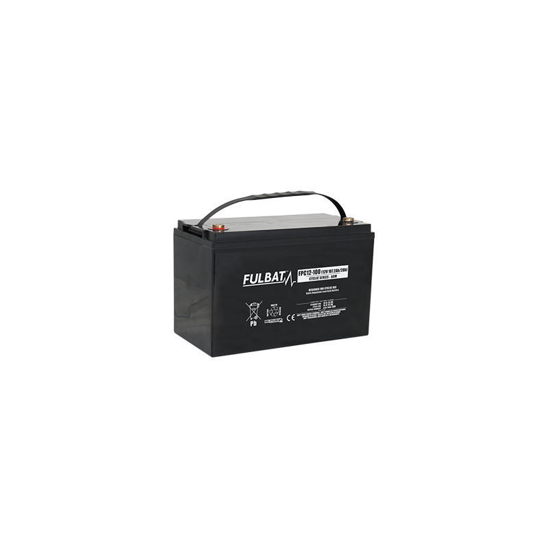 Batterie Plomb Cyclage FPC12-100 - 12V - 100Ah - UL94.FR – FULBAT Batterie Plomb Cyclage FPC12-100 - 12V - 100Ah - UL94.FR – FULBAT