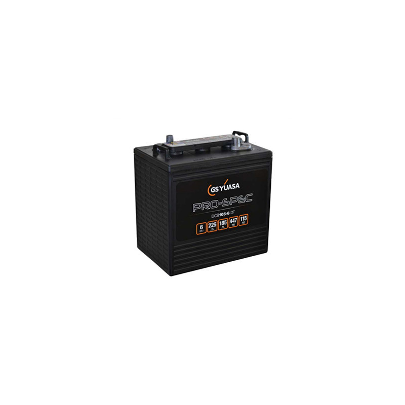 Batterie YUASA DCB105-6 PRO-SPEC - DEEP CYCLE - Compatible T105 ex CR225  - 6V - 225Ah