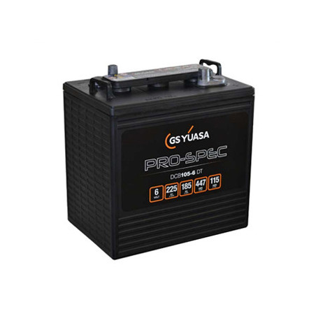 Batterie YUASA DCB105-6 PRO-SPEC - DEEP CYCLE - Compatible T105 ex CR225  - 6V - 225Ah