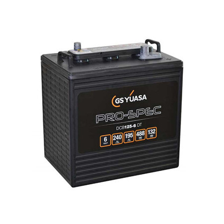 Batterie DCB125-6 - YUASA PRO-SPEC - DEEP CYCLE - Compatible T125 ex CR235 - 6V - 240Ah