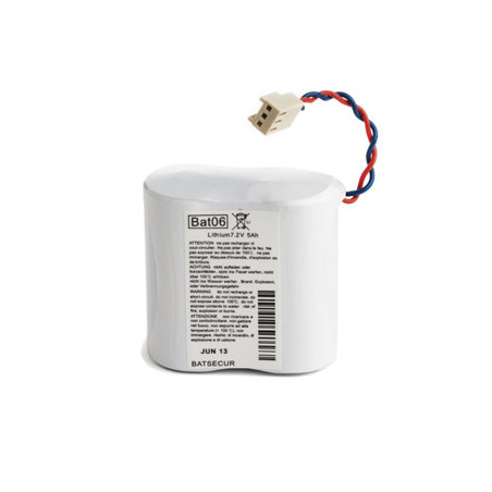 DAITEM Compatible Pile Batterie Alarme BATLI06 - 7,2V - 5,0Ah - Compatible DAITEM/LOGISTY