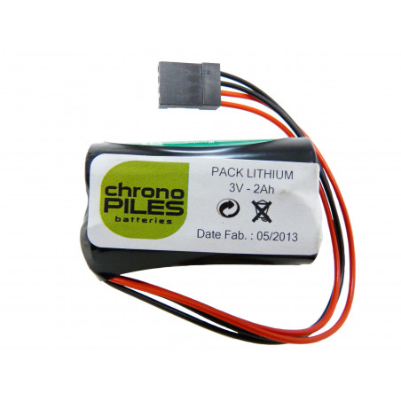 Pile VARTA CR - AA - Lithium - 3V - 2000mAh + Connecteur