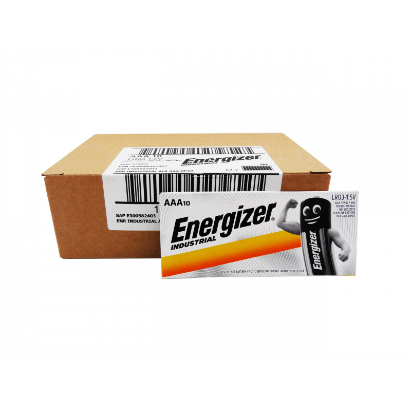 Boite 120 piles LR03 Energizer Industrial - AA - UM4.