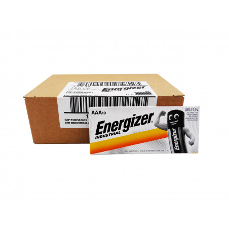 Boite 120 piles LR03 Energizer Industrial - AA - UM4.