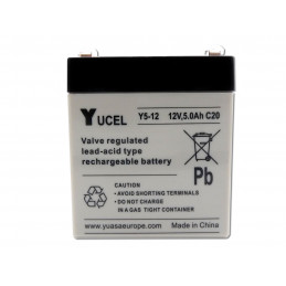 Batterie plomb YUASA / YUCEL 12V - 5.0Ah - Y5-12 - AGM - Connecteur