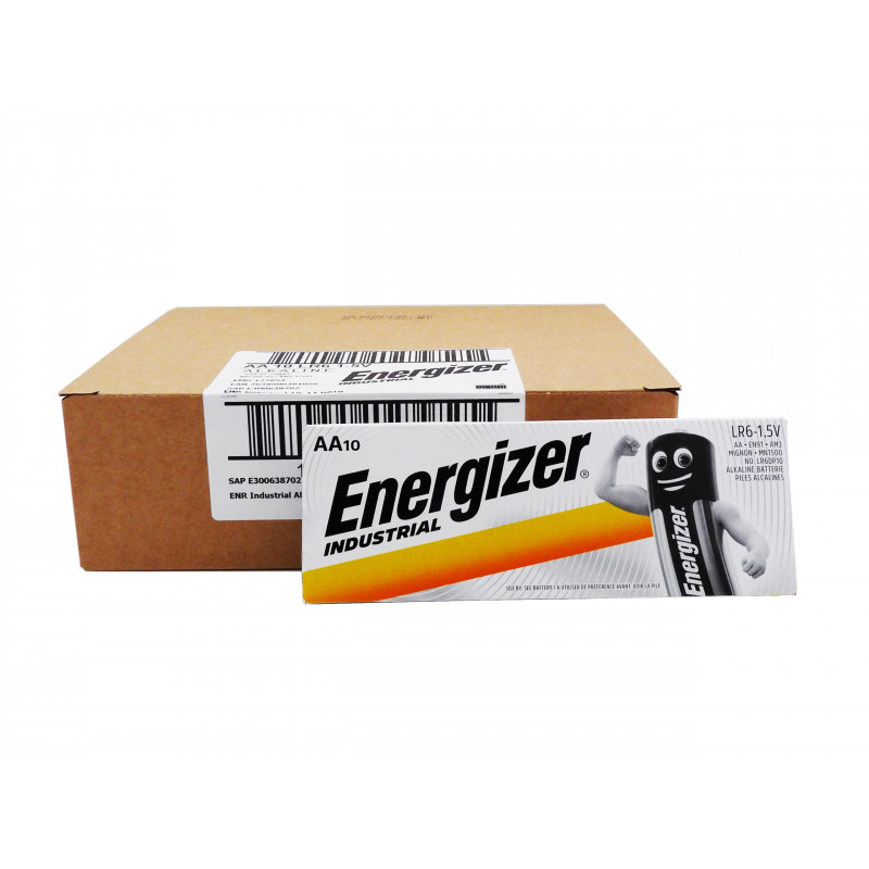 Boite 60 piles LR6 - LR06 ENERGIZER Industrial - AA - UM3 - Boite de 60 - Alcaline - 1.5V
