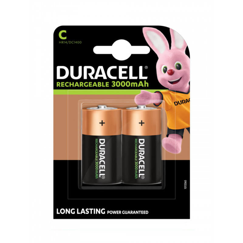 Piles Rechargeables GP - 2 Piles C NiMH 2200 MAh, Blister, Pour Jouets, Lampes, Appareils électroniques