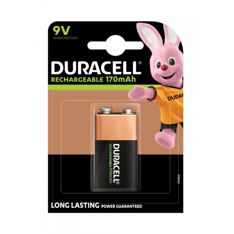 Pile 6HR61 DURACELL - NiMh - 9V - 170mAh Pile 6HR61 DURACELL - NiMh - 9V - 170mAh