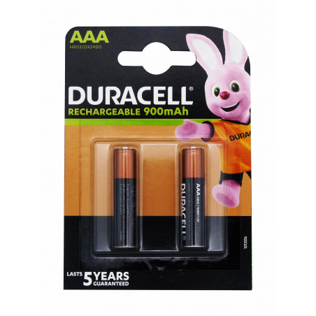 Blister 2 piles HR03 DURACELL - NiMh - 1.2V - 800mAh