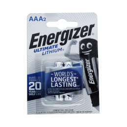 Blister 2 Piles L92 ENERGIZER Format LR03 AAA Ultimate Lithium 1.5V