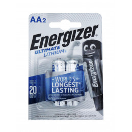 Blister 2 Piles L91 ENERGIZER Format LR6 AA Ultimate Lithium - 1.5V