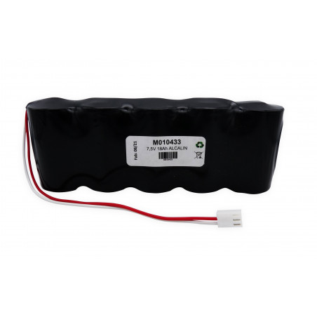 Pack piles Alarme Compatible ADETEC CW32 - 5LR20 - Alcaline - 7.5V - 18Ah + Connecteur