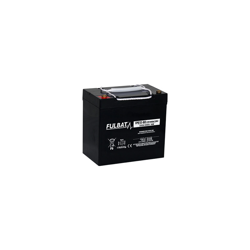Batterie Plomb Cyclage FPC12-60 - 12V - 56Ah - UL94.FR – FULBAT Batterie Plomb Cyclage FPC12-60 - 12V - 56Ah - UL94.FR – FULBAT