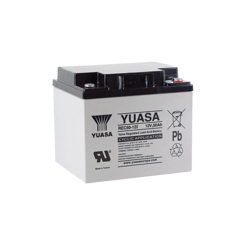 YUASA 12V - 50Ah - YPC50-12 Cyclage YUASA 12V - 50Ah - YPC50-12 Cyclage