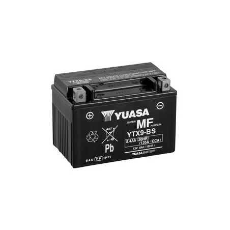 YUASA Batterie Moto 12V – 8Ah - YTX9BS 