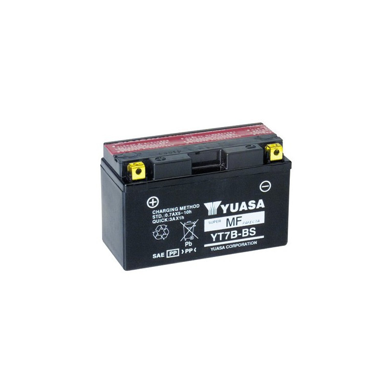 YUASA Batterie moto - 12V - 6Ah - YT7BBS 