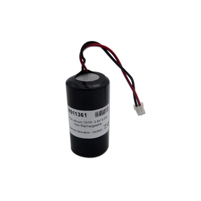 Pack Pile lithium 1SP1 - 3.6V 8.5Ah + connecteur Pack Pile lithium 1SP1 - 3.6V 8.5Ah + connecteur