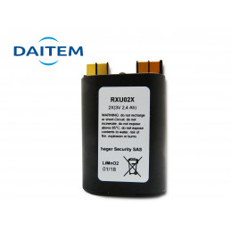 Pile Alarme DAITEM RXU02X - Lithium-Ion - 2x3V - 2,4Ah