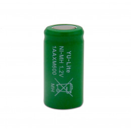 Accumulateur YU-LITE - 2/3 AA NiMh - 1.2V - 600 mAh - 1AAXM600