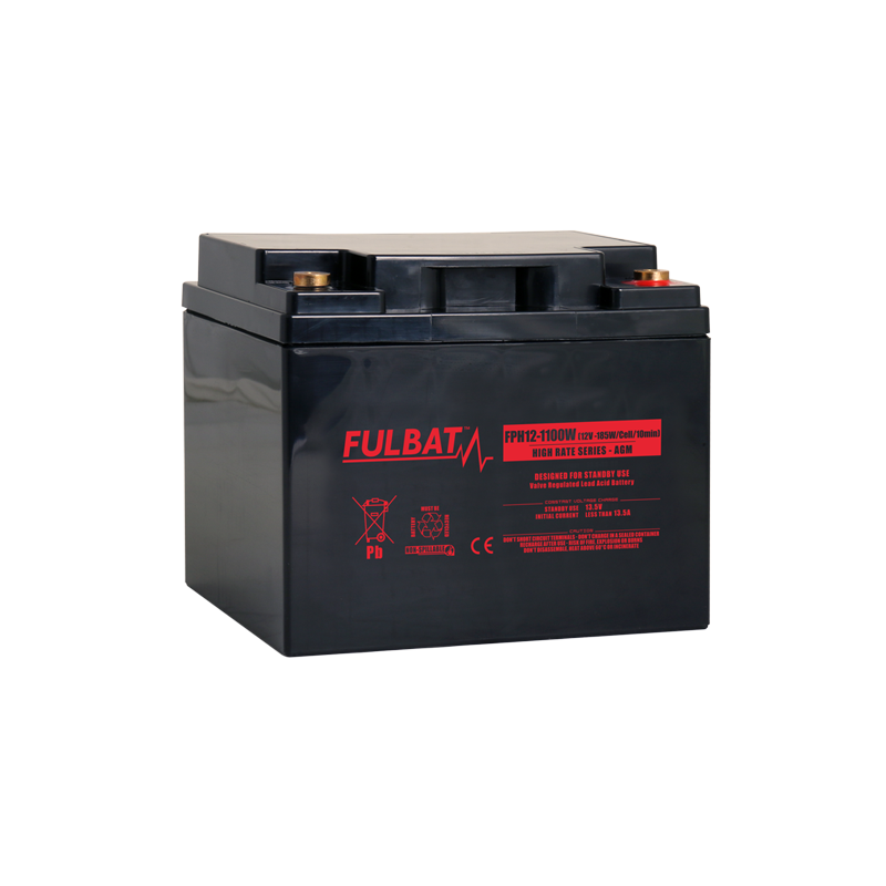 Batterie FULBAT FPH12-1100W - Plomb Standard - 12V - 46,5Ah - VRLA - Spécial Onduleur Batterie FULBAT FPH12-1100W - Plomb Standard - 12V - 46,5Ah - VRLA - Spécial Onduleur