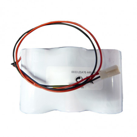 Pack piles Alarme compatible INTERVOX / SURTEC - 3LR20 - Alcaline - 4.5V - 18Ah + Connecteur