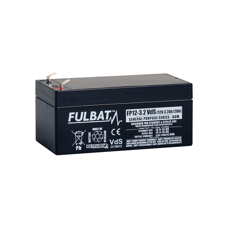 Batterie FULBAT FP12-3.2 FR - Plomb Standard - 12V - 3.2Ah - UL94.FR