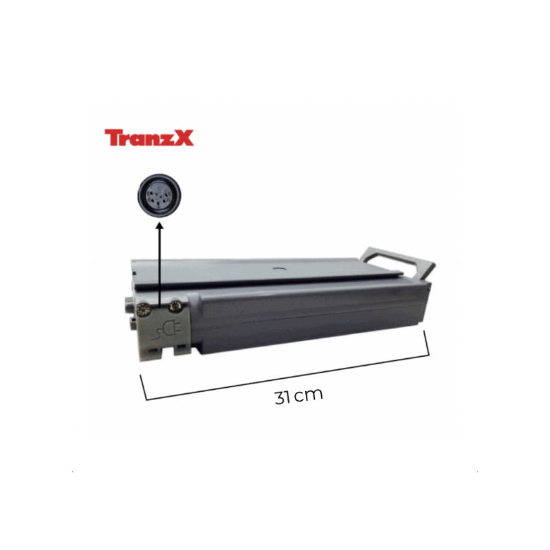 Batterie pour vélo électrique - TRANZX - BL03 grise - Lithium-ion - 36V - 11Ah - 5 Broches (XLR)