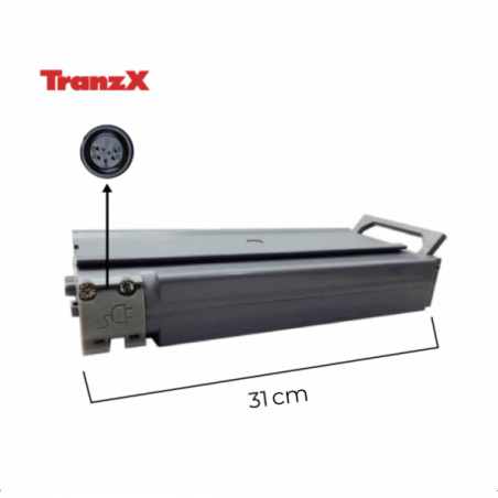 Batterie pour vélo électrique - TRANZX - BL03 grise - Lithium-ion - 36V - 11Ah - 5 Broches (XLR)