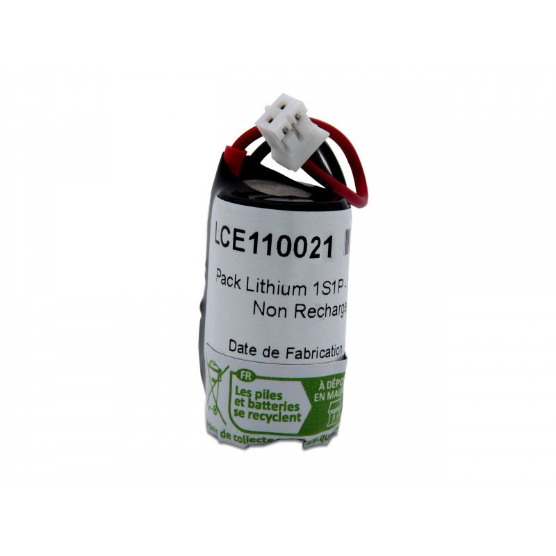 Pile ER14250 - Lithium - 3.6V - 1200mAh + connecteur Pile ER14250 - Lithium - 3.6V - 1200mAh + connecteur