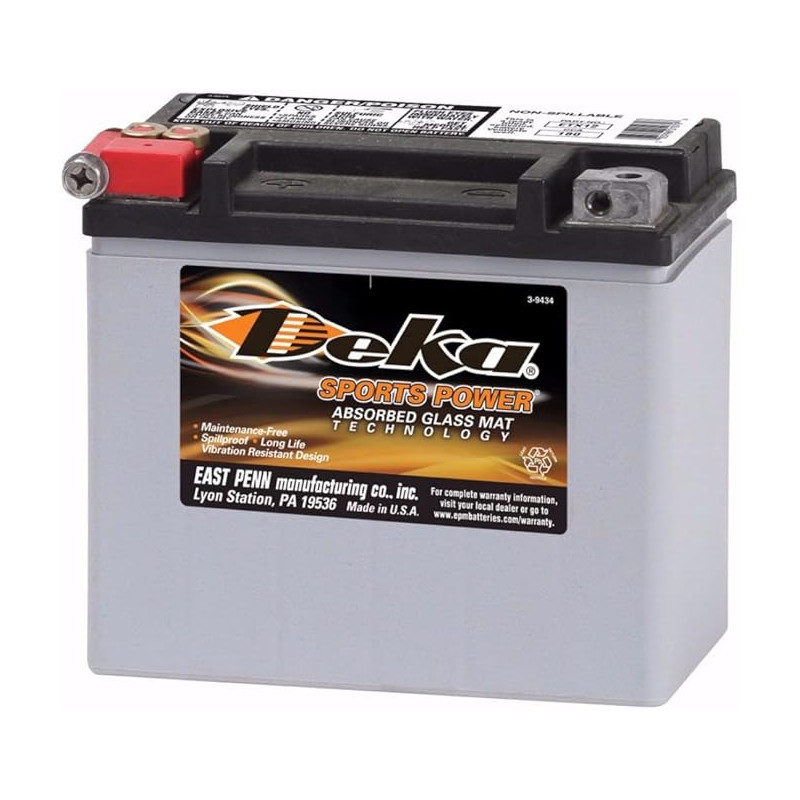 Batterie moto DEKA ETX12 - 12V – 10Ah Batterie moto DEKA ETX12 - 12V – 10Ah
