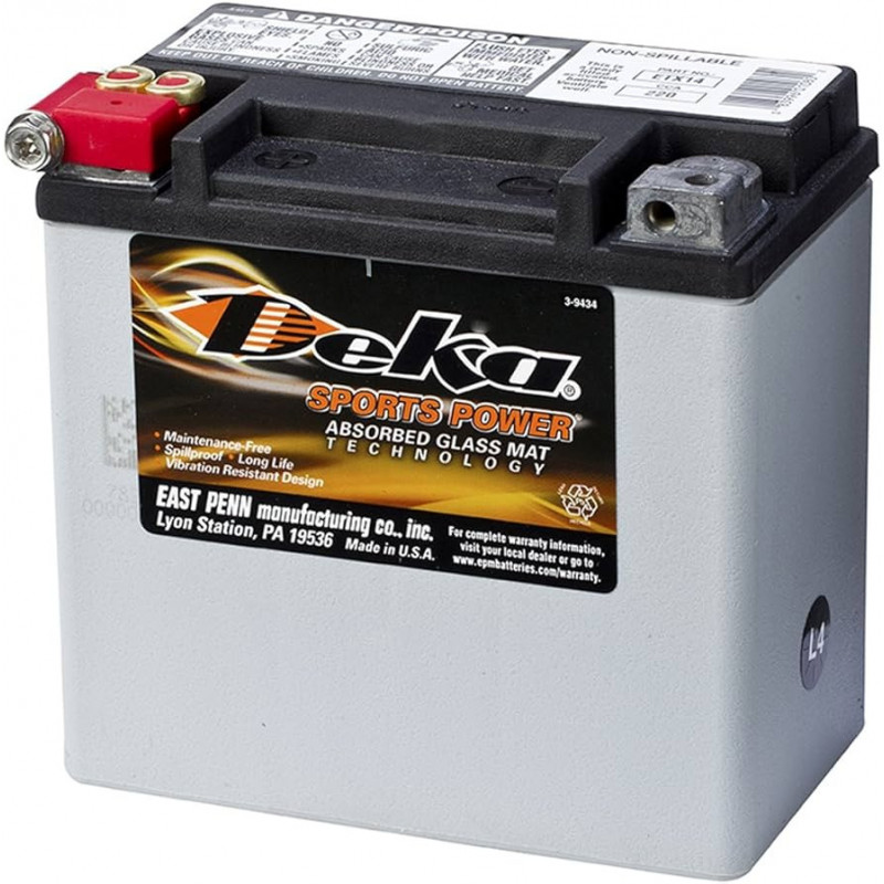 Batterie Moto / Harley-Davidson AGM DEKA ETX14L - 12V – 12Ah