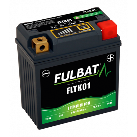 Batterie moto FULBAT - FLTK01 - LITHIUM-ION - 12V - 2Ah