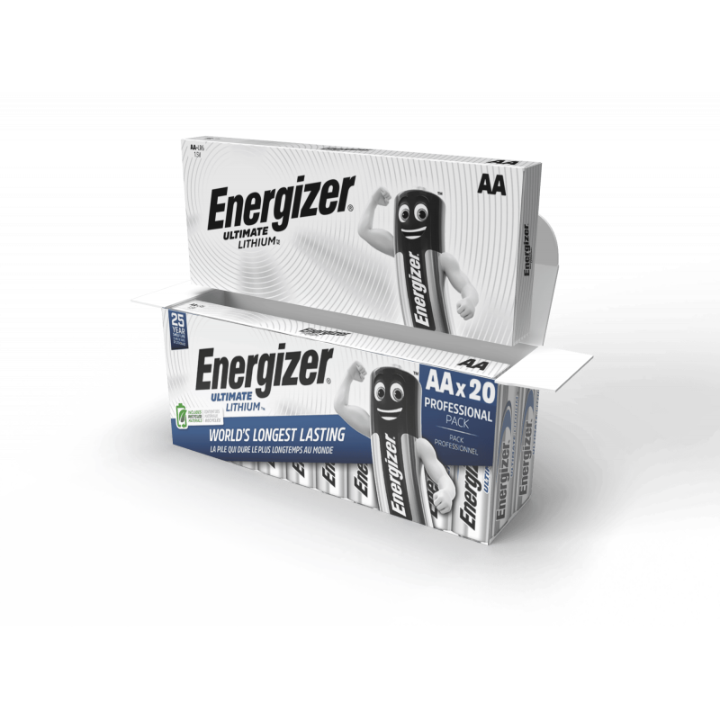 Boite 10 piles L91 ENERGIZER - Lithium - Format LR6 - AA Ultimate