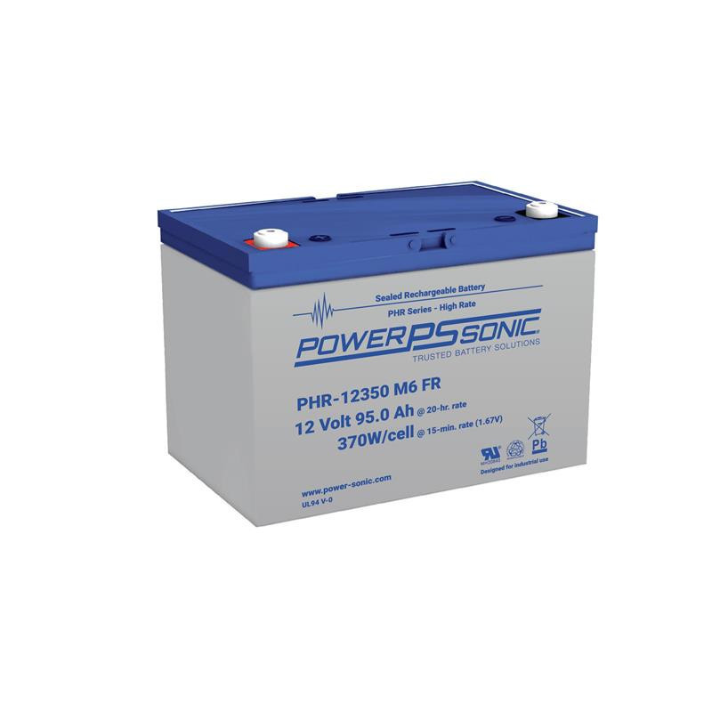 Batterie Plomb Standard 12V 95Ah - PHR-12350FR - 305x168x207 - Spécial Onduleur - Powersonic