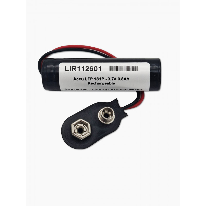 Accu Li-ion Red 14500 - 1S1P - 3,7V 0,8Ah + connecteur