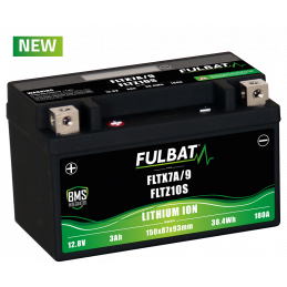 Batterie moto FULBAT FLTX7A/9/12/14 - FLTZ10S/12S/14S - LITHIUM-ION - 12V - 5Ah