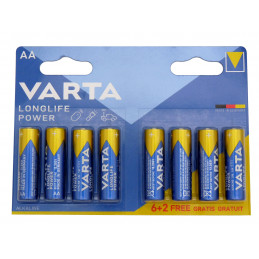 Lot de 2 Blisters de 6 piles + 2 LR06 - AA - VARTA - High Energy