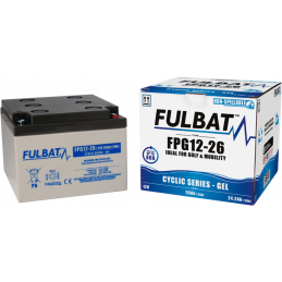 Batterie Plomb Cyclage FPG12-26- 12V - 26Ah - UL94.FR – FULBAT