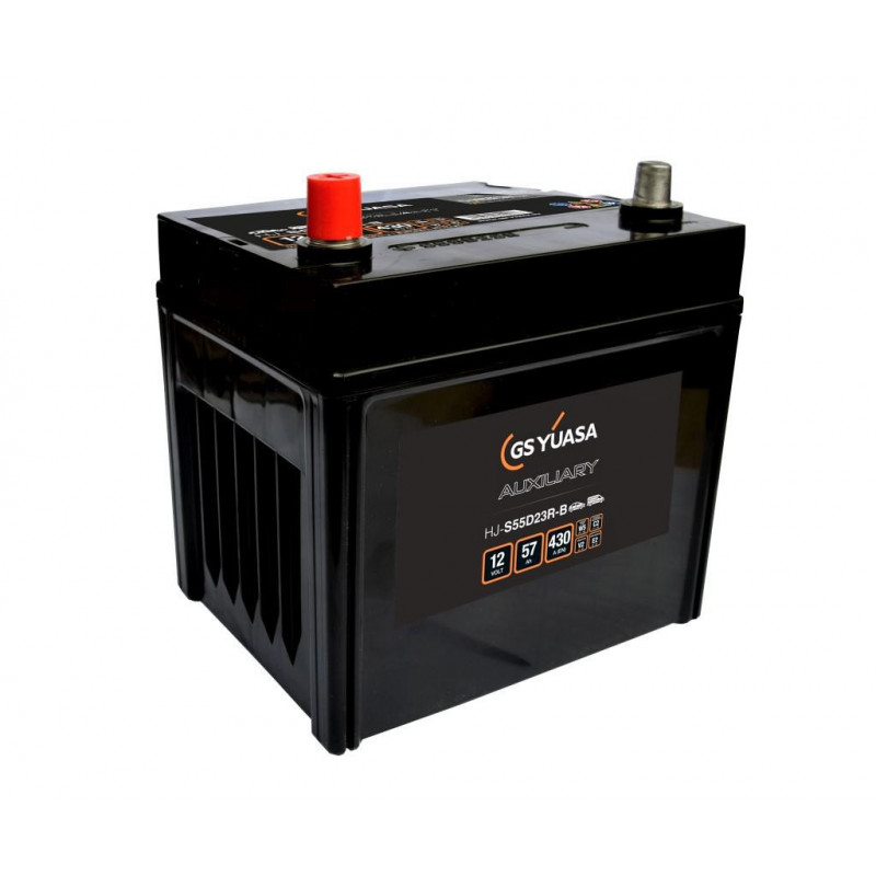 Batterie Auxiliaire Auto 12V 57Ah - 430A HJ-S55D23R-b - + Gauche - 220x171x227 - Yuasa Batterie Auxiliaire Auto 12V 57Ah - 430A HJ-S55D23R-b - + Gauche - 220x171x227 - Yuasa