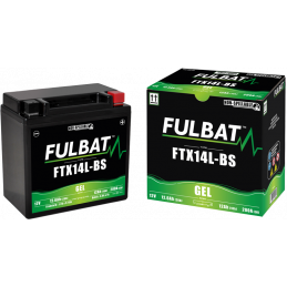 Batterie moto FTX14L-BS FULBAT GEL - 12V - 12.6Ah