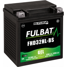 Batterie moto FULBAT FHD32HL-BS - GEL - 12V - 33.6Ah