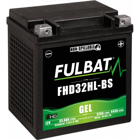 Batterie moto FULBAT FHD32HL-BS - GEL - 12V - 33.6Ah