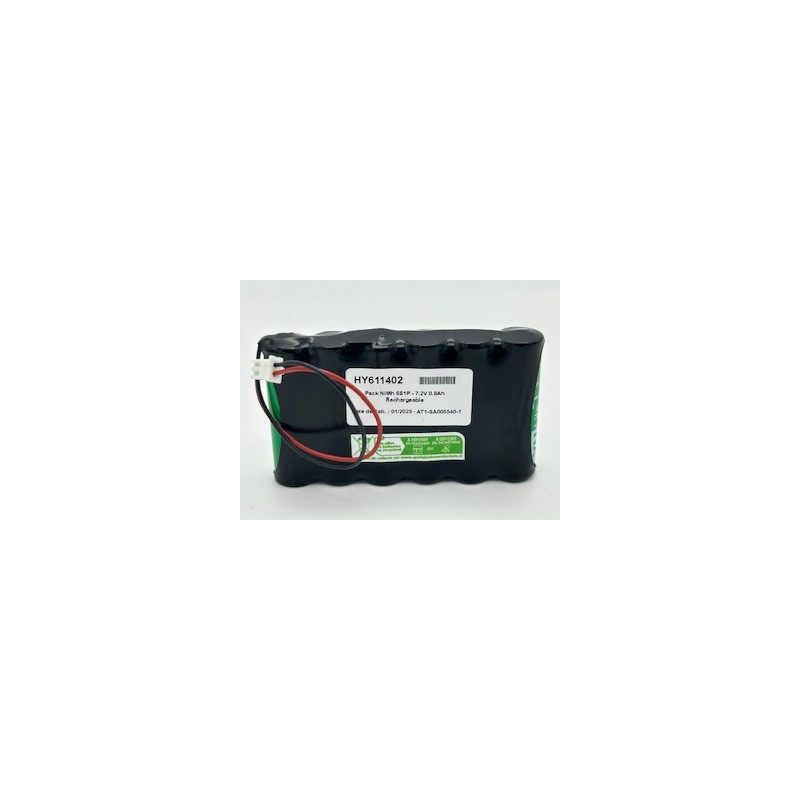 Pack NiMh Yupower AA - 6S1P - 7,2V 0,8Ah + connecteur