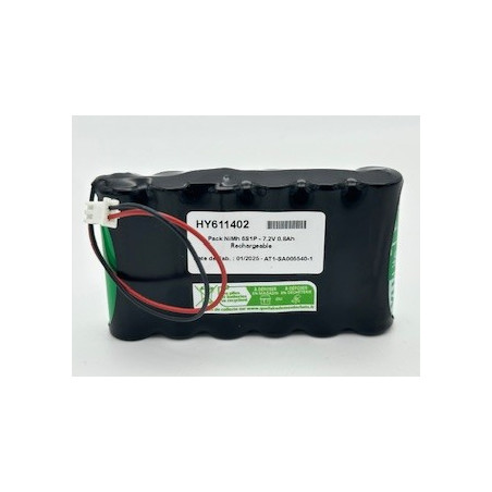 Pack NiMh Yupower AA - 6S1P - 7,2V 0,8Ah + connecteur