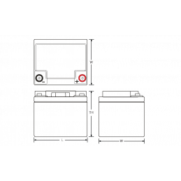 Batterie Plomb Standard 12V 38Ah - PS-12380-  Powersonic