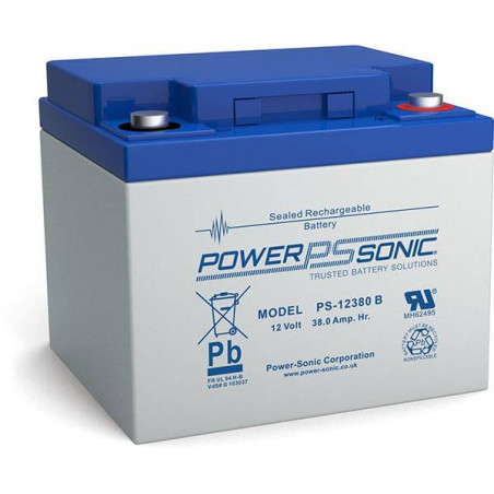Batterie Plomb Standard 12V 38Ah - PS-12380-  Powersonic