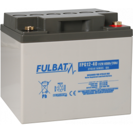 Batterie Plomb Cyclage FPG12-40- 12V - 40Ah - UL94.FR – FULBAT