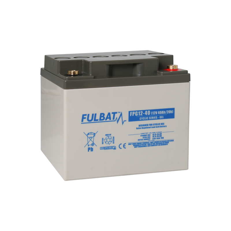 Batterie Plomb Cyclage FPG12-40- 12V - 40Ah - UL94.FR – FULBAT